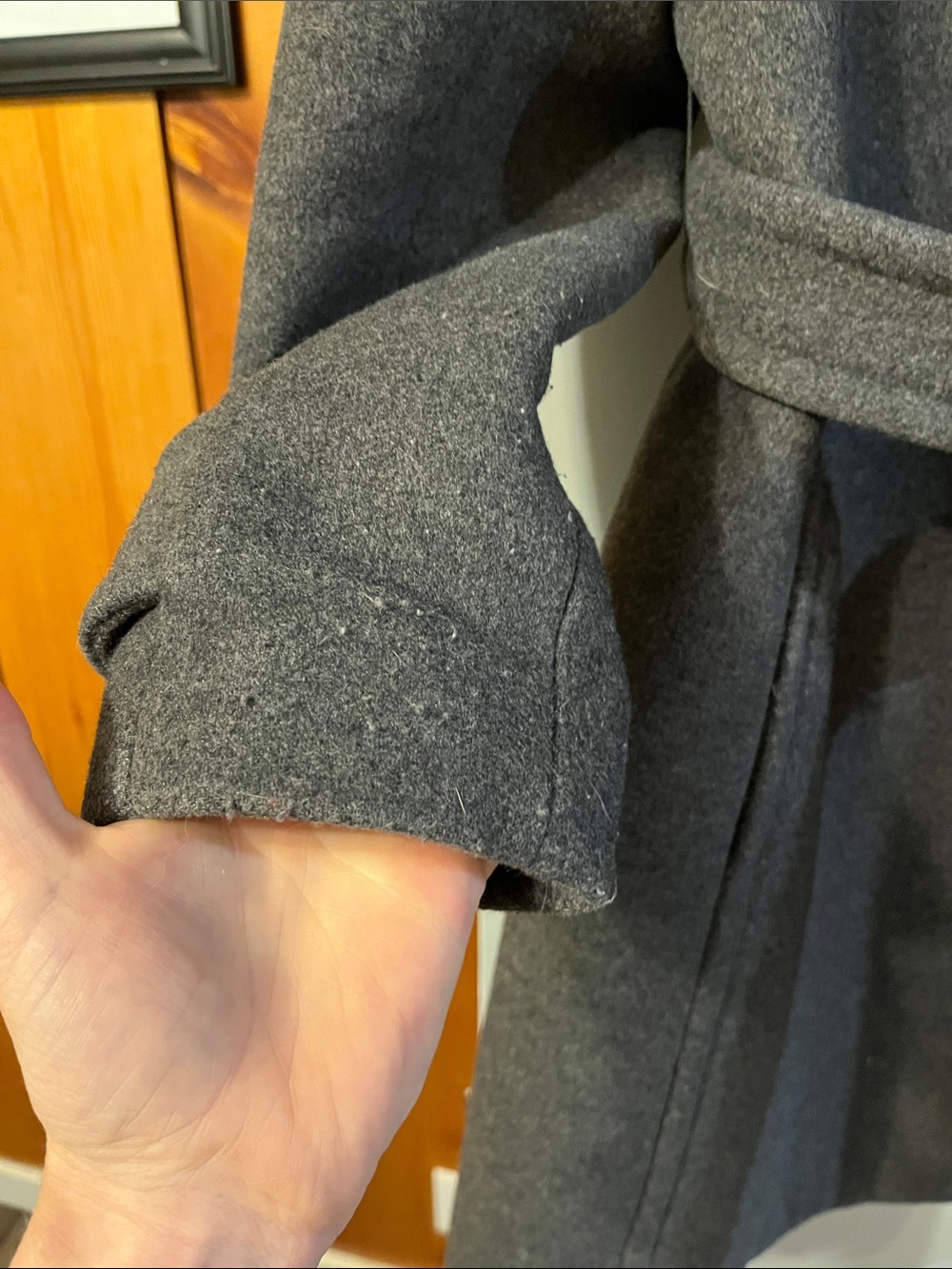 Babaton wool/cashmere trenchcoat size M - Picture 3 of 6